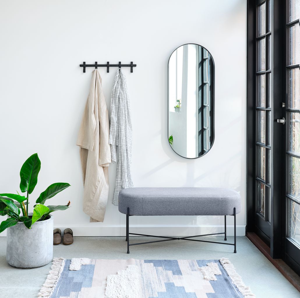 Coat rack GALSTED 5 hooks black JYSK