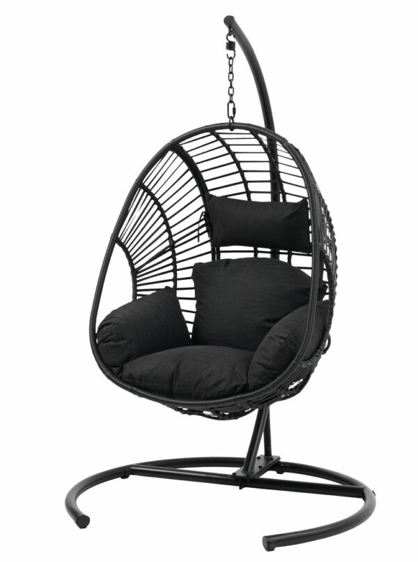 Hanging chair GJERN black JYSK