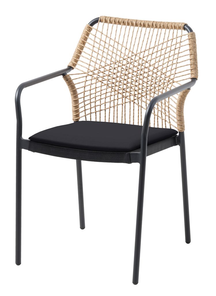 Stacking chair FASTRUP black JYSK