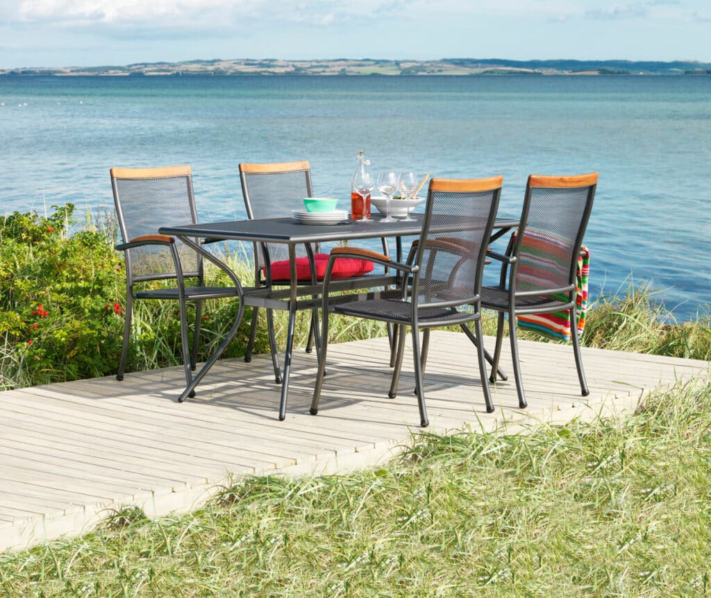 Stacking chair LARVIK grey JYSK