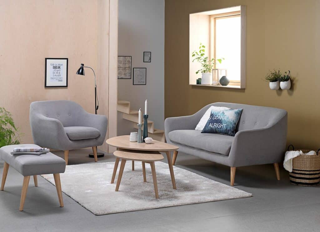 Bench EGEDAL light grey JYSK