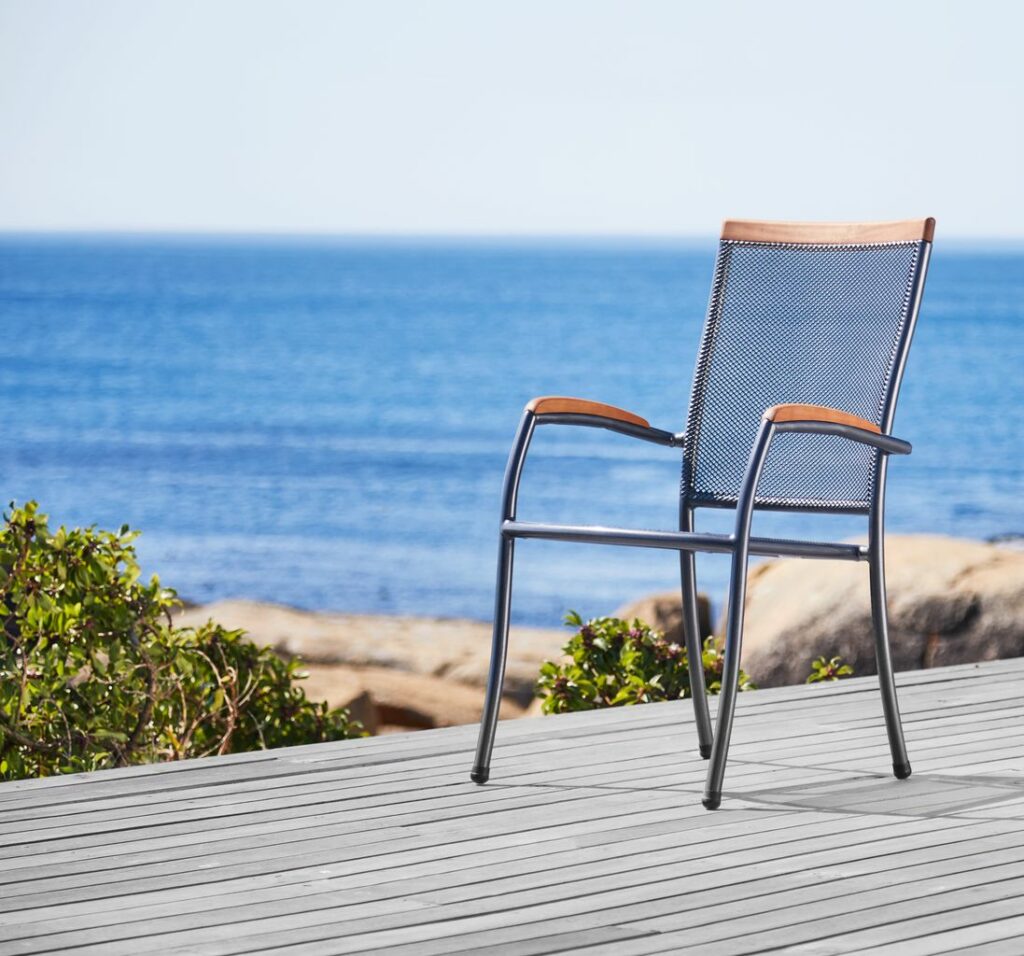 Stacking chair LARVIK grey JYSK