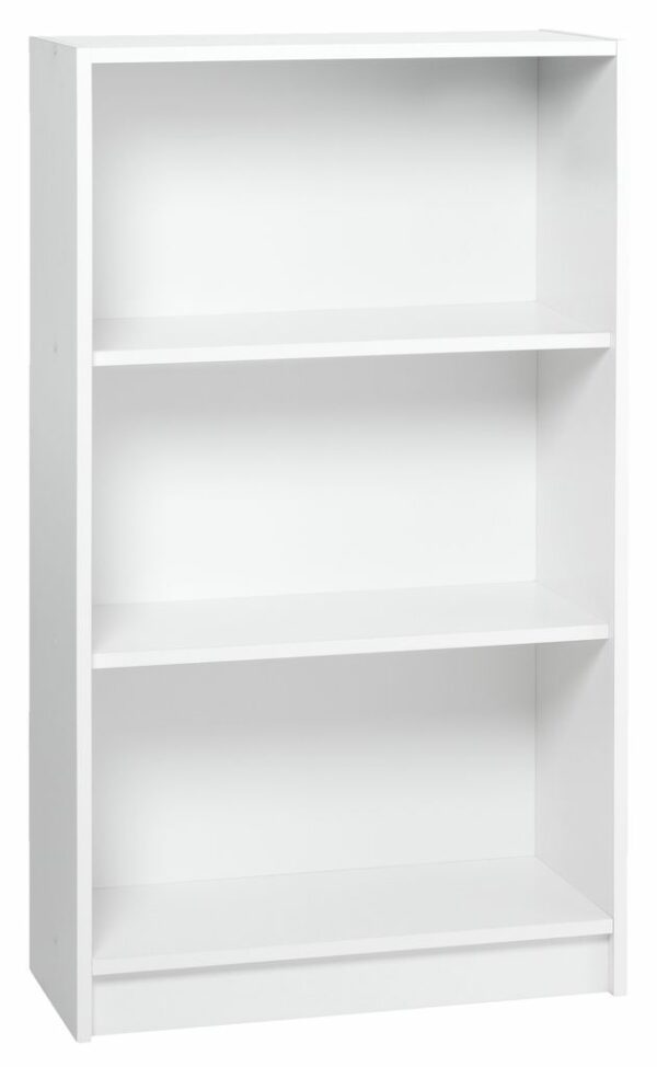 Bookcase HORSENS 3 shelves wide white JYSK