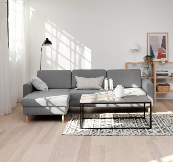 Sofa SVALBARD chaise longue light grey - Image 8
