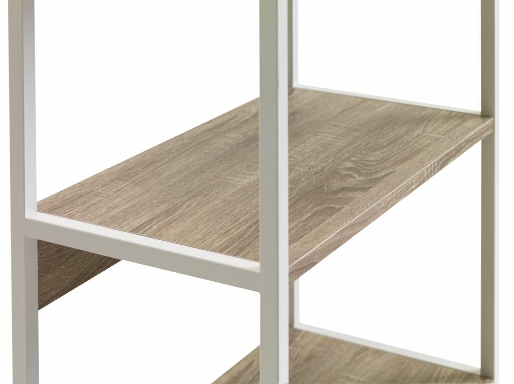 Shelving unit TISTRUP 3 shel. white/oak JYSK