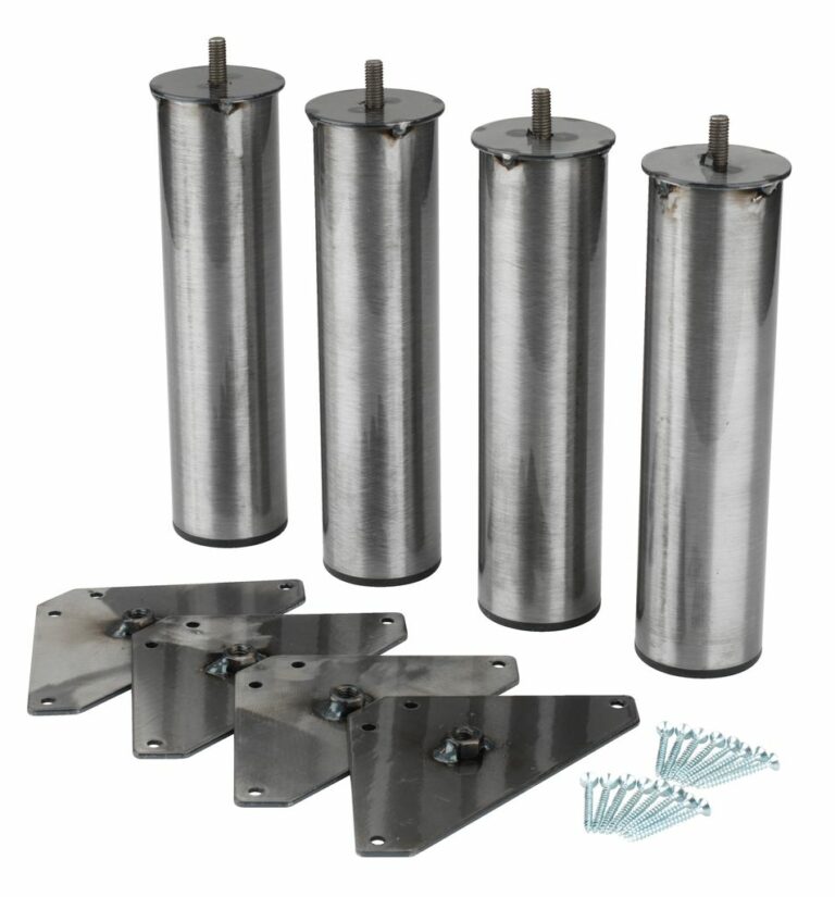 Bed legs D.5xH23cm steel 4 pcs JYSK