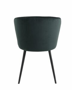 Dining chair RISSKOV dark green velvet/black - JYSK