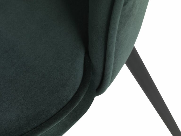 Dining chair RISSKOV dark green velvet/black - JYSK