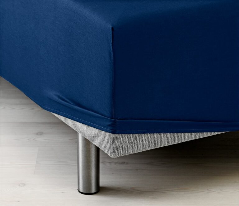 Fitted sheet FRIDA 140x200x35 blue JYSK