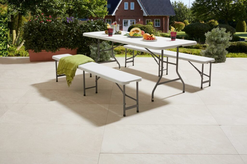 Folding table KULESKOG W75xL180 white - JYSK