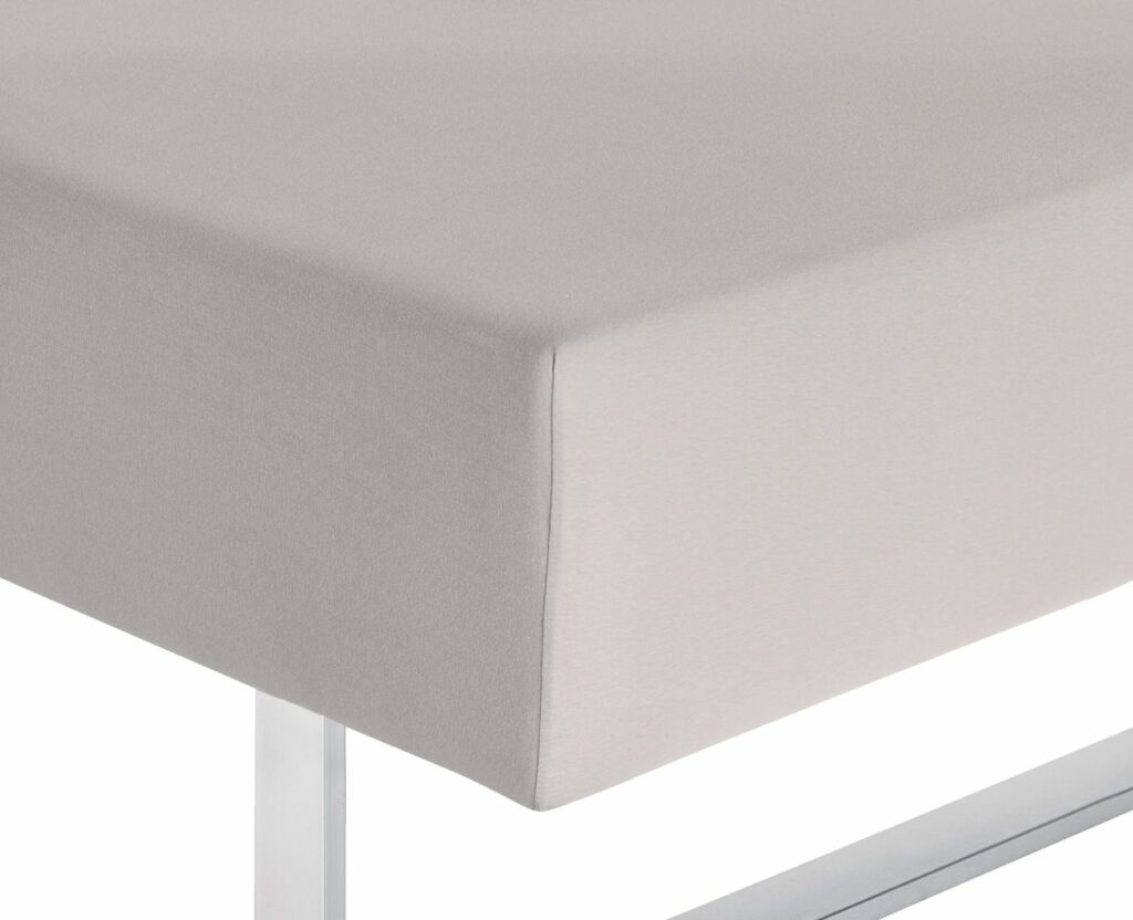Fitted sheet DAGNY 160x200x35 light grey JYSK