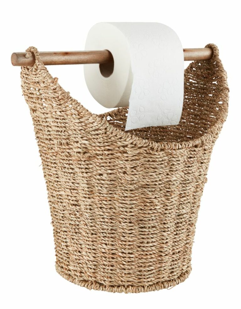 Toilet roll holder VEGBY H34cm seagrass JYSK