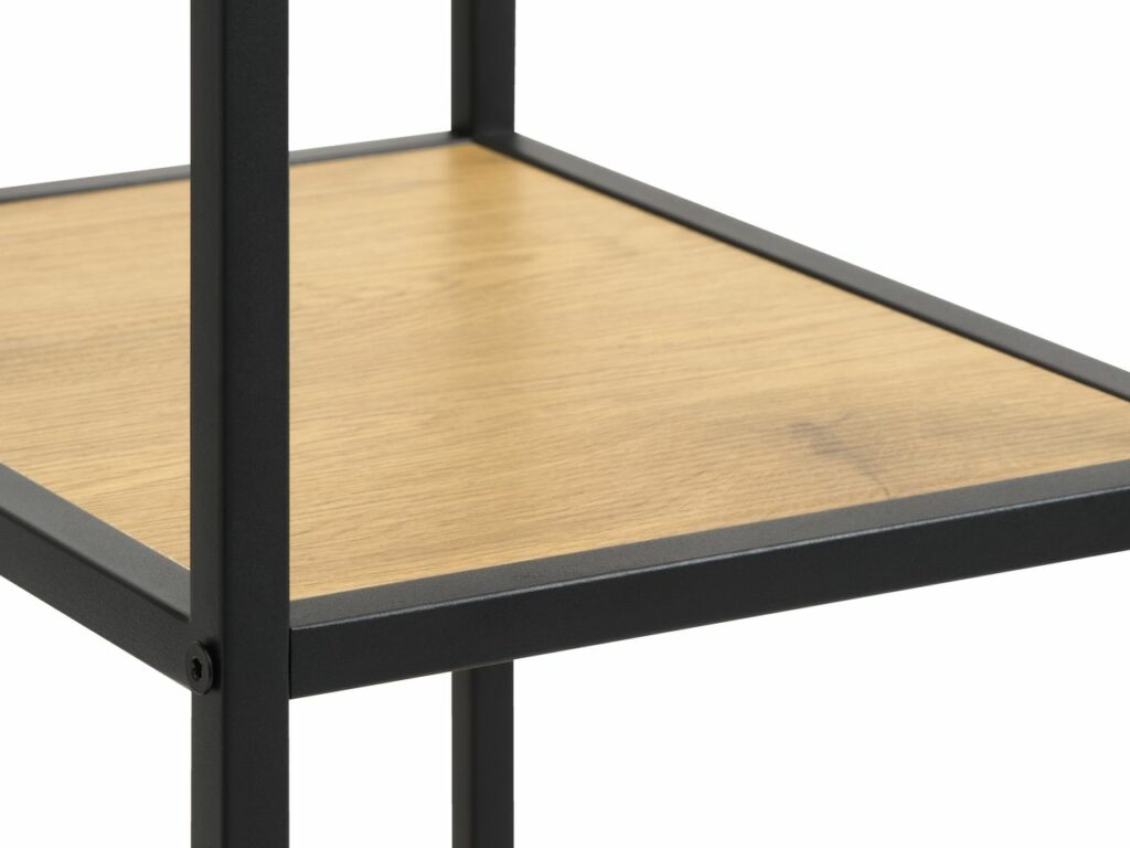 Hallway unit TRAPPEDAL oak/black JYSK