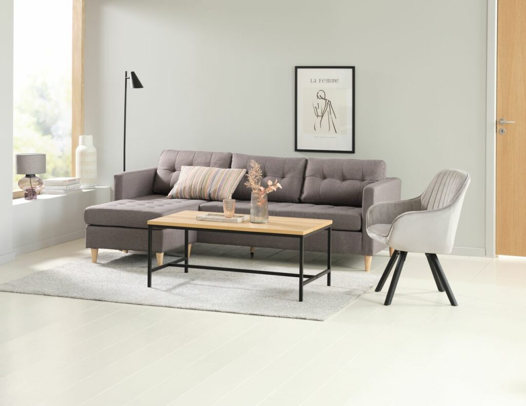 Sofa FALSLEV chaise longue grey JYSK