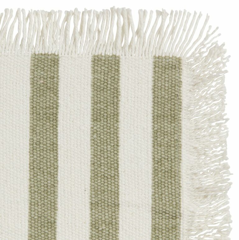 Place mat HICKORY 38x45 white/green JYSK