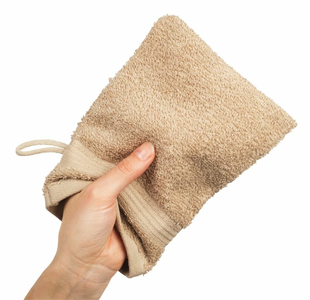 Washing glove KARLSTAD 14x20 beige JYSK