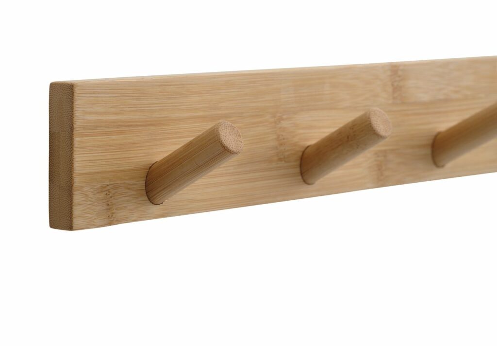 Coat rack MOLLERUP 5 hooks bamboo JYSK