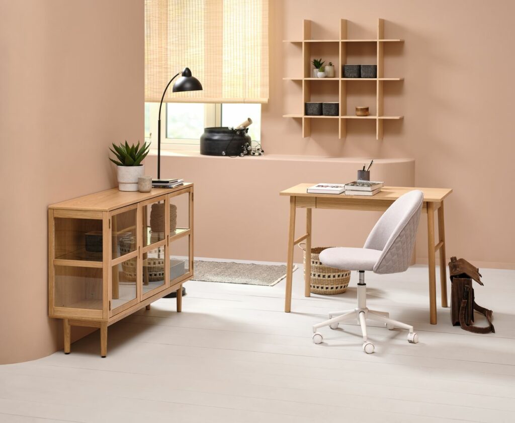 Desk chair KOKKEDAL grey/white JYSK