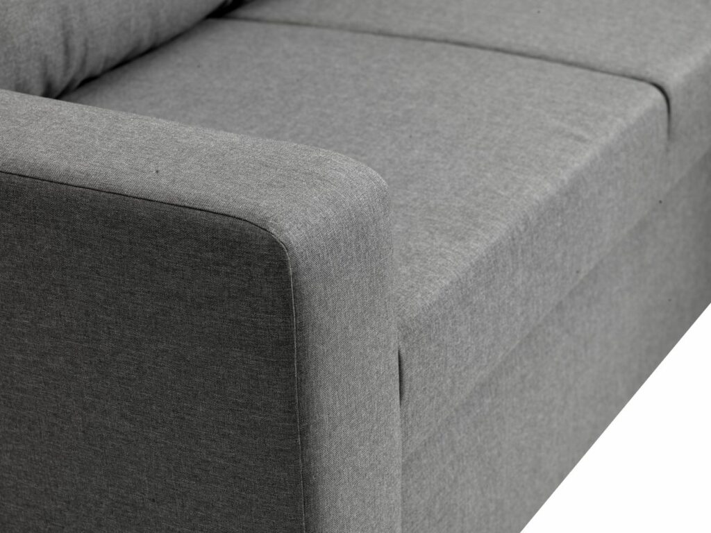 Sofa bed chaise longue VILS light grey JYSK