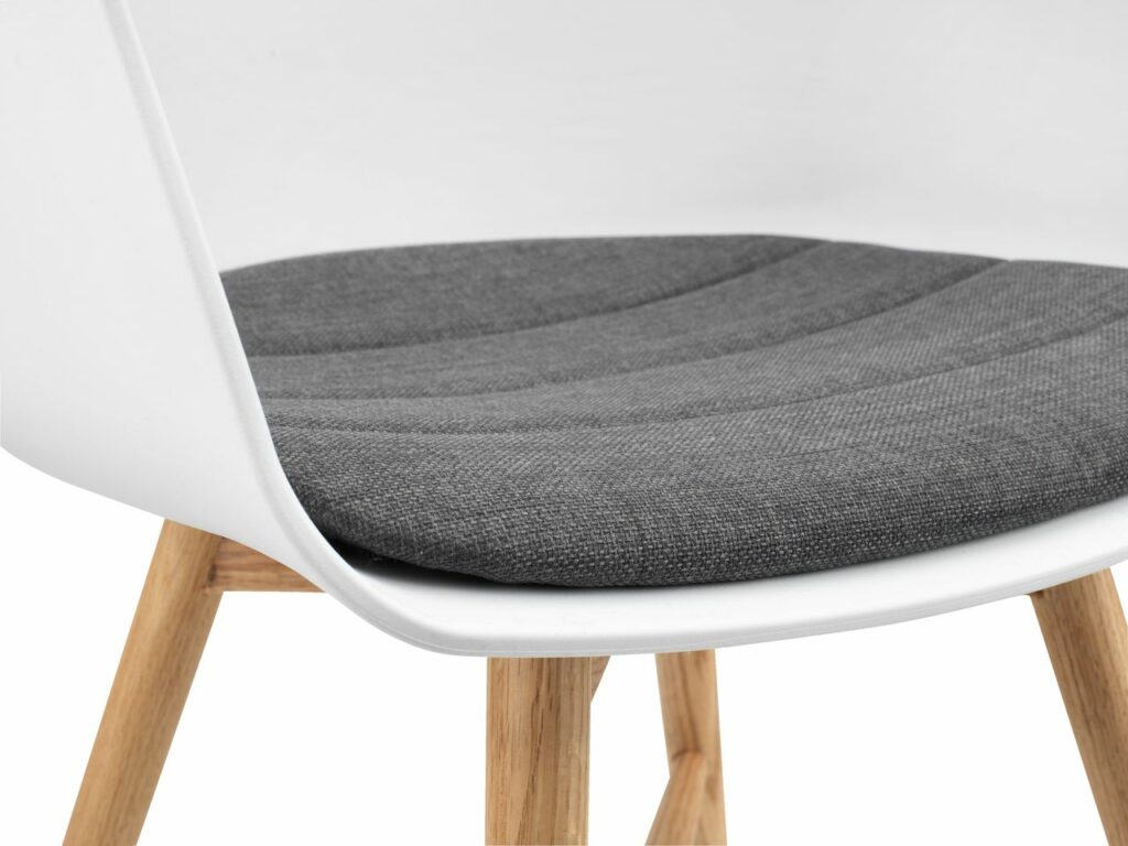 Dining chair FAVRBJERG white/oak - JYSK