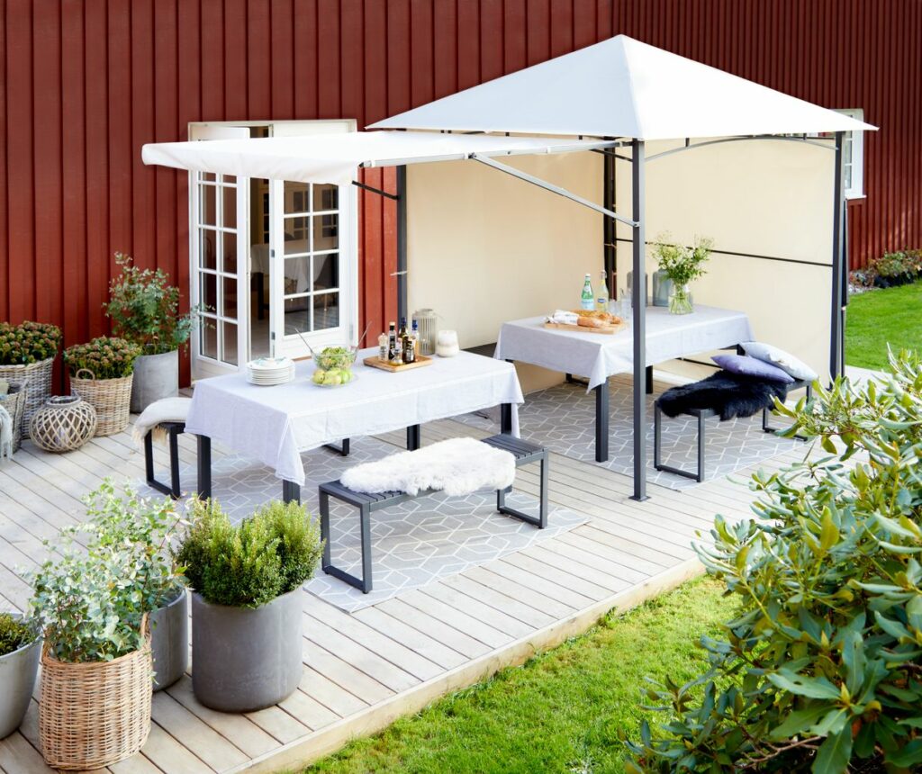 Gazebo MALT W250xL250 sand JYSK