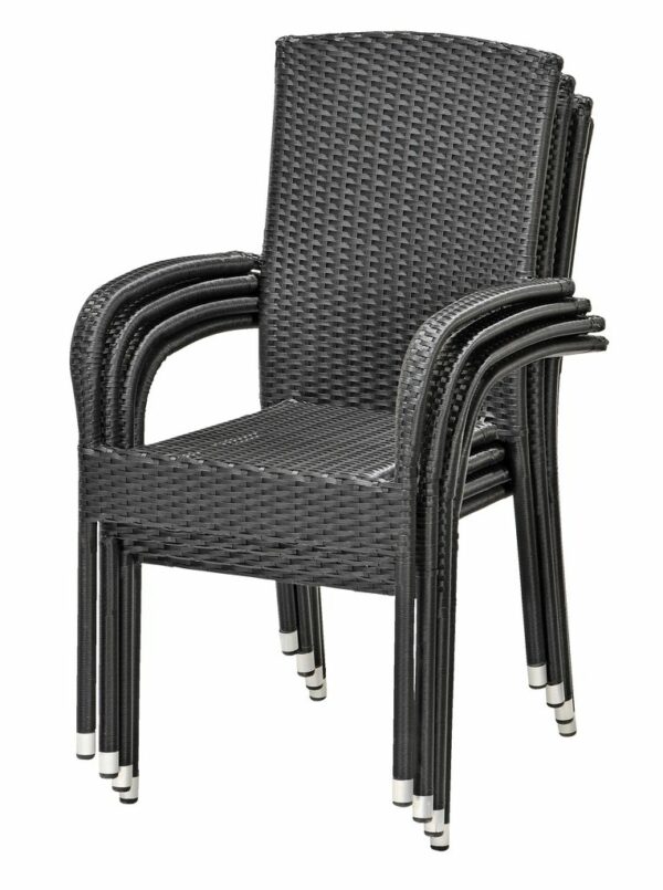 Stacking chair HALDBJERG black JYSK