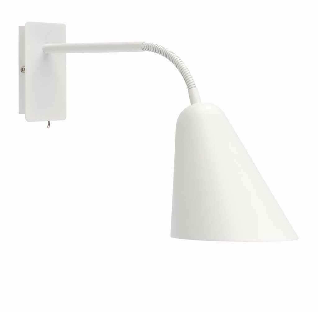 Wall lamp AKSEL D.13xH13cm white JYSK