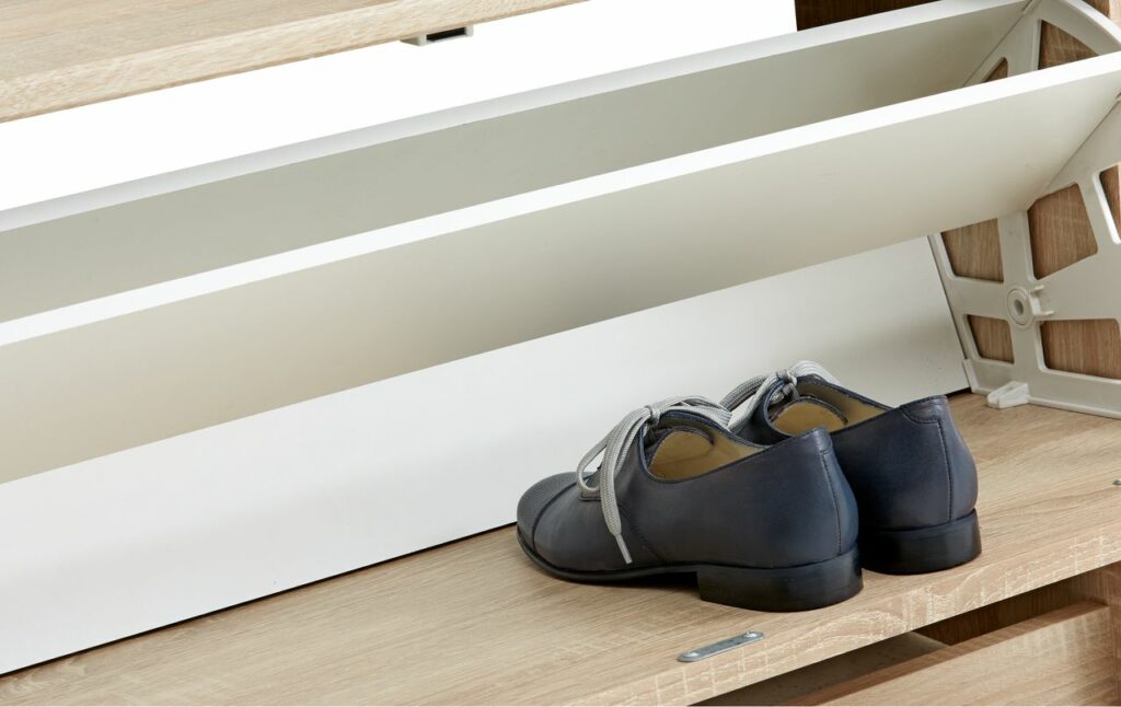 Hallway unit EVETOFTE w/mirror oak JYSK