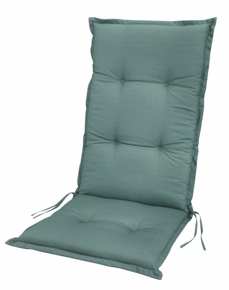 Garden cushion recliner chair LANGMOSE green JYSK