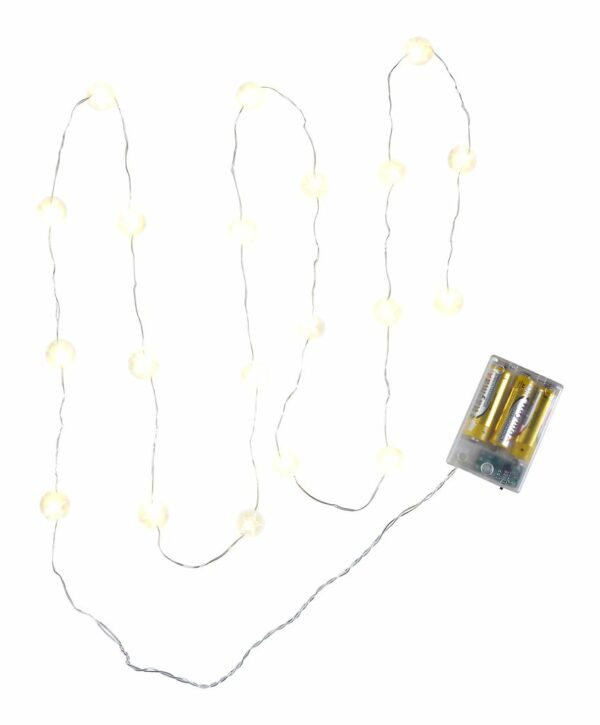 LED string lights STAR L200cm w/20 LED and timer JYSK