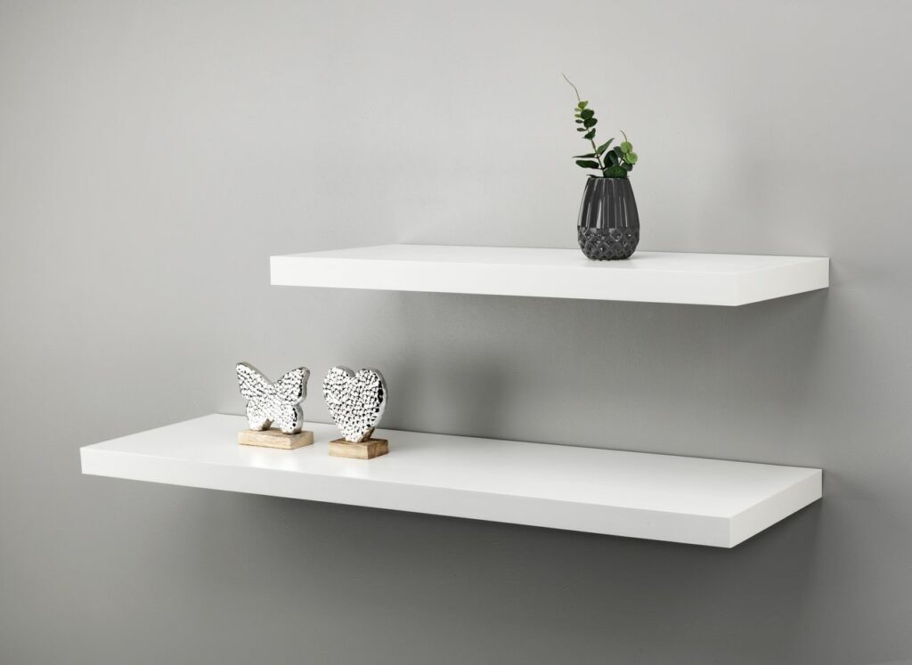Floating shelf ABILD 120x24 white JYSK