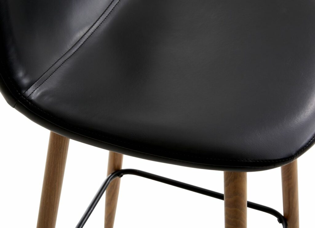 Bar stool JONSTRUP black/oak JYSK