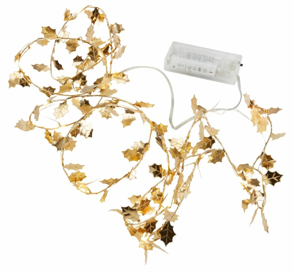 LED string lights RIMFAXE L190cm gold w/timer JYSK