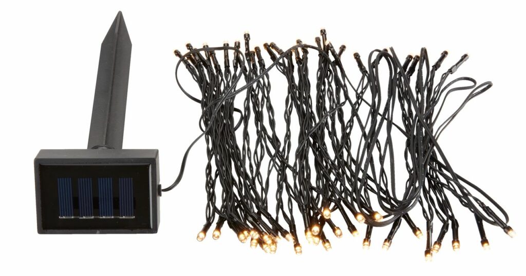 Solar string lights BERGIRISK L900cm w/60 LED clear JYSK