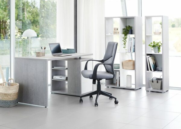 Desk ULLITS 69x140 concrete/high gloss - Image 10