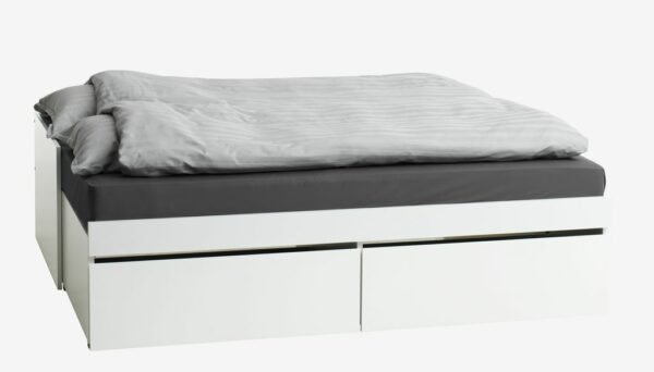 Bed w/storage TANGBJERG 90/180x200 white - Image 2