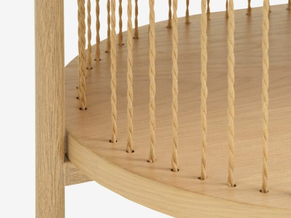 TV bench SNESLEV 1 shelf oak colour - Image 4