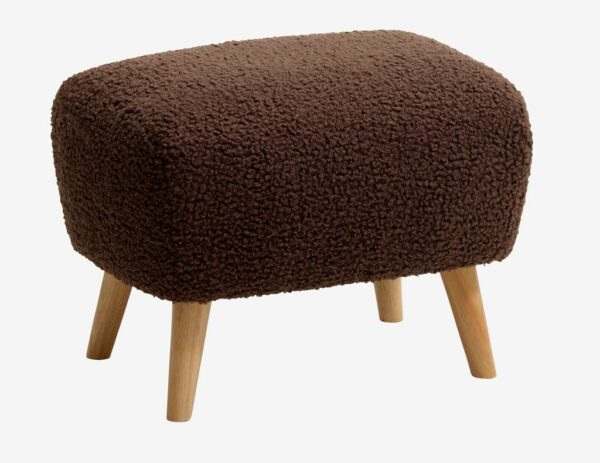 Pouffe VILDSUND 52x41 brown fabric - Image 2