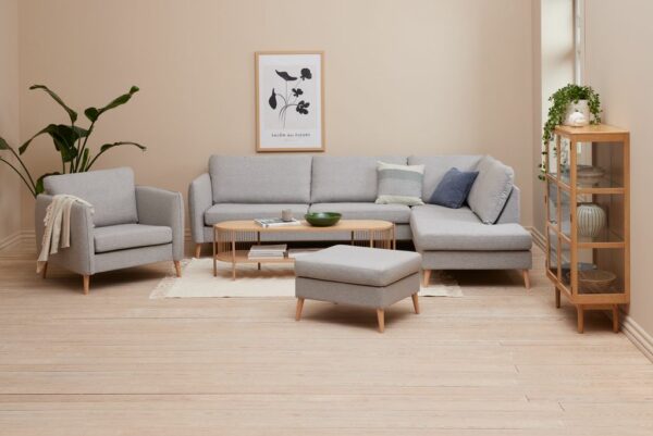 TV bench SNESLEV 1 shelf oak colour - Image 6