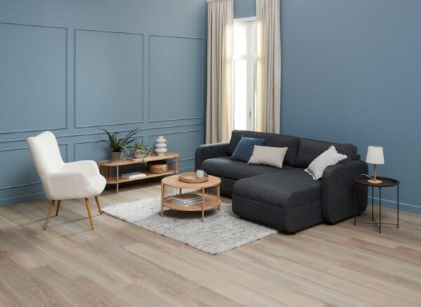 TV bench SNESLEV 1 shelf oak colour - Image 7