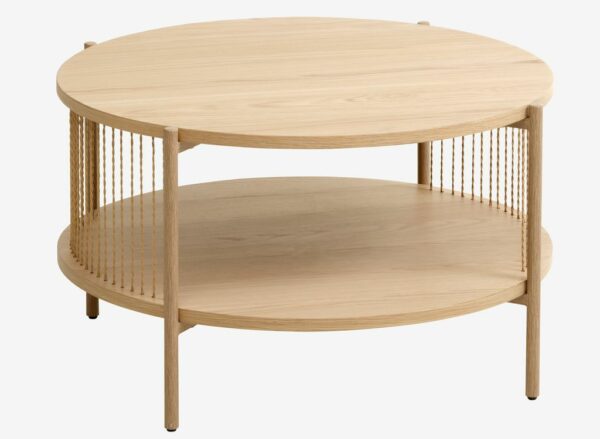 Coffee table SNESLEV D.70 oak colour - Image 2