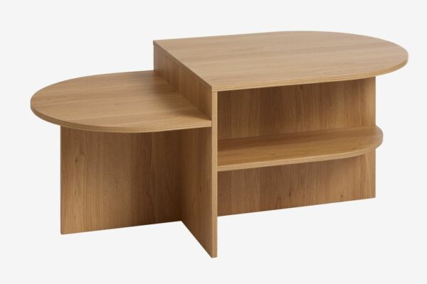 Coffee table LISBJERG 60x107 w/shelf natural oak colour - Image 2