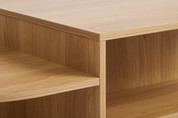 Coffee table LISBJERG 60x107 w/shelf natural oak colour - Image 6