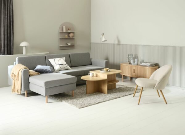 Coffee table LISBJERG 60x107 w/shelf natural oak colour - Image 5
