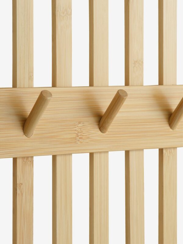 Coat rack EGTVED 9 hooks bamboo - Image 3