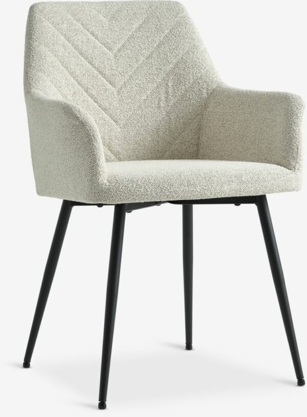 Dining chair PURHUS off-white/black - Image 2