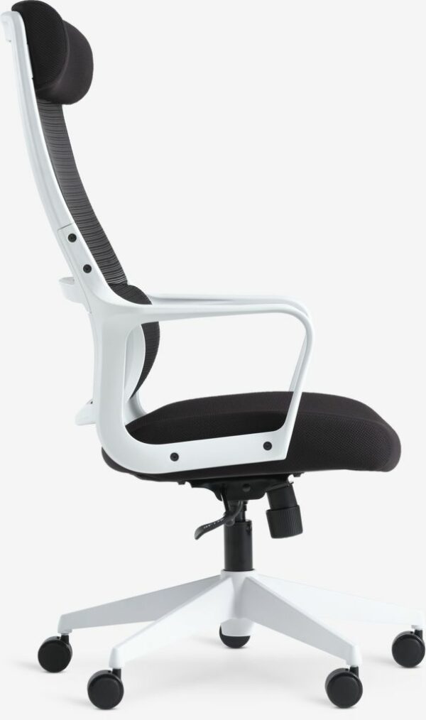 Office chair HEDENSTED black fabric/white - Image 5