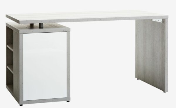 Desk ULLITS 69x140 concrete/high gloss - Image 2