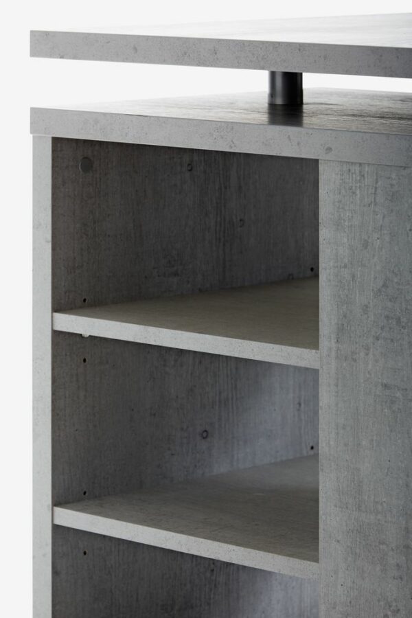 Desk ULLITS 69x140 concrete/high gloss - Image 4