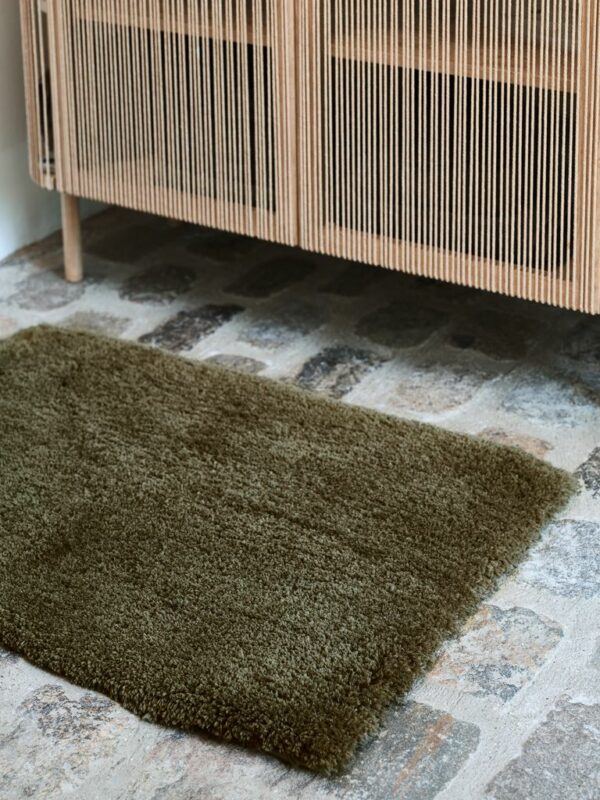 Bath mat SANDVIKEN 60x90cm olive microfibre KRONBORG - Image 3